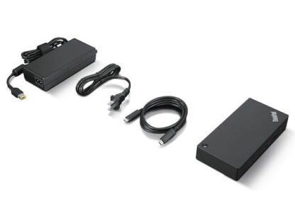Lenovo ThinkPad Universal 90W USB-C Docking Station με HDMI/DisplayPort 4K PD Ethernet και συνδεση 3 Οθονών Μαύρο