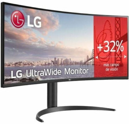 LG 34WR55QK-B Ultrawide VA HDR Curved Monitor 34" QHD 3440x1440 με Χρόνο Απόκρισης 5ms GTG