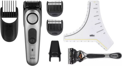 Braun Trimmer Μηχανή Επαναφορτιζόμενη Black / Space Grey BT7420