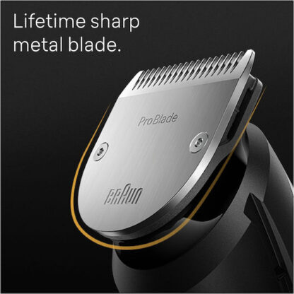 Braun Trimmer Μηχανή Επαναφορτιζόμενη Black / Space Grey BT7420