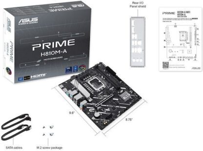 Asus Prime H810M-A-CSM Motherboard Micro ATX με Intel 1851 Socket