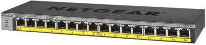 Διακόπτης Netgear GS116LP-100EUS Μαύρο RJ-45 x 16