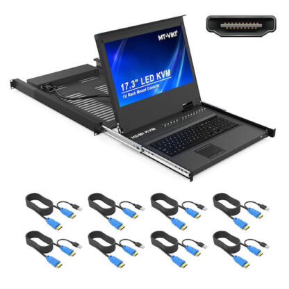 Διακόπτης KVM Startech RKCONS1908K