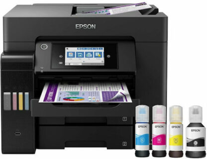 Epson Ecotank ET-5850 Έγχρωμο Inkjet Φωτοτυπικό με Αυτόματο Τροφοδότη Φύλλων (ADF) και Σάρωση Διπλής Όψης
