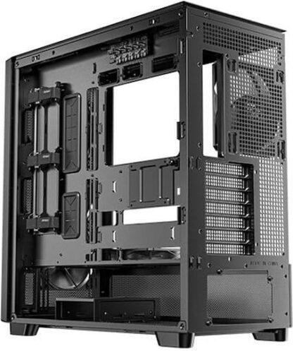 Antec Flux Midi Tower Κουτί Υπολογιστή με Πλαϊνό Παράθυρο Μαύρο