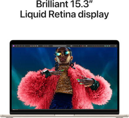 Apple MacBook Air 15.3" (2024) Retina Display (M3-8-core/16GB/256GB SSD) Starlight (IT Keyboard)