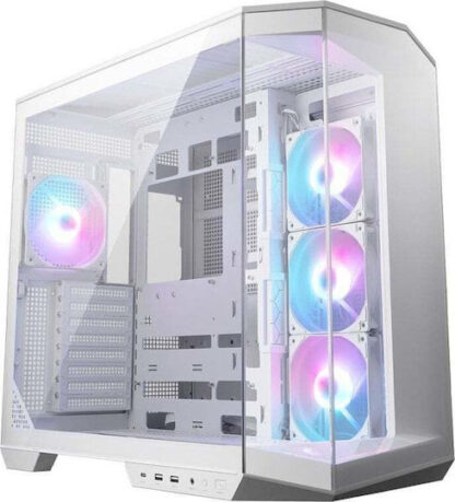 MSI MAG PANO 100R PZ Gaming Midi Tower Κουτί Υπολογιστή με RGB Φωτισμό Λευκό