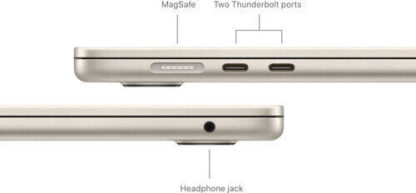 Apple MacBook Air 15.3" (2024) IPS Retina Display (M3-8-core/16GB/512GB SSD) Starlight (IT Keyboard)