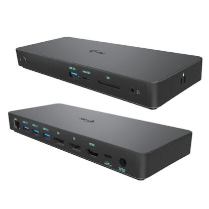 i-tec Gen 2 Pro Thunderbolt 4 Docking Station με HDMI/DisplayPort 4K PD Ethernet και σύνδεση 3 Οθονών Μαύρο