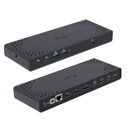 i-tec USB-C Docking Station με HDMI/DisplayPort 4K PD Ethernet και σύνδεση 3 Οθονών Μαύρο (C31TRIPLE4KDOCKPDIT)