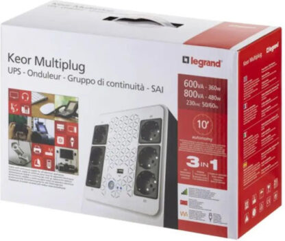 Legrand Keor Multiplug UPS Line-Interactive 800VA 480W με 6 Schuko Πρίζες