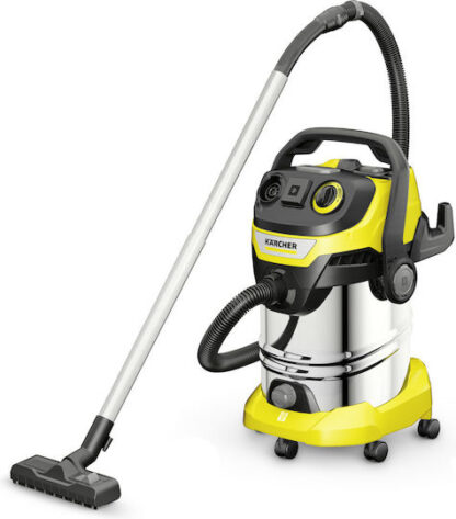 Karcher WD 6 P S V Σκούπα Υγρών / Στερεών 1300W με Ανοξείδωτο Κάδο 30lt