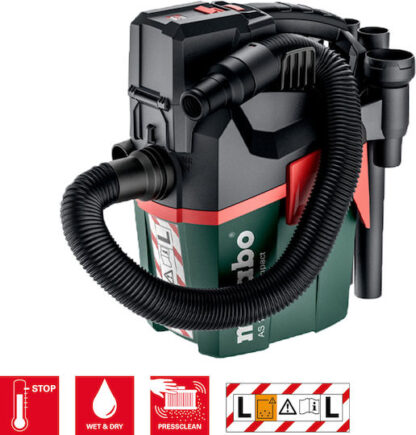 Metabo AS 18 L PC Compact Cordless Vacuum
