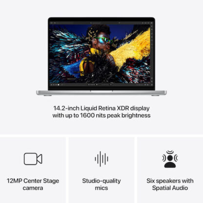 Apple MacBook Pro 14" (2024) 14.2" Retina Display 120Hz (M4-Pro 14‑core/24GB/1TB SSD) Silver (IT Keyboard)
