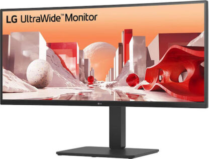LG 34BA75QE-B Ultrawide IPS HDR Curved Monitor 34" QHD 3440x1440 με Χρόνο Απόκρισης 5ms GTG