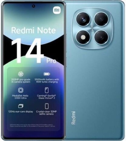 Smartphone Xiaomi Redmi Note 14 Pro 8 GB RAM 256 GB Μπλε Ocean Blue 6,67"