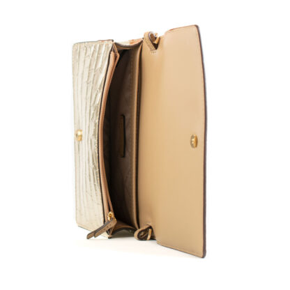 Τσάντα Ώμου Michael Kors 32F4GJ6C8K-PALE-GOLD Χρυσό 22 x 14 x 6 cm