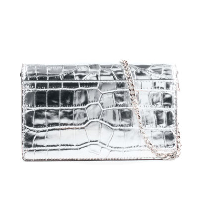 Τσάντα Ώμου Michael Kors 32F4SJ6C8K-SILVER Γκρι 22 x 14 x 6 cm
