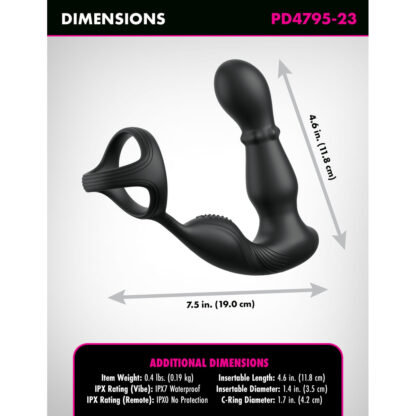Πρωκτικός δονητής Pipedream Anal Fantasy Elite Μαύρο
