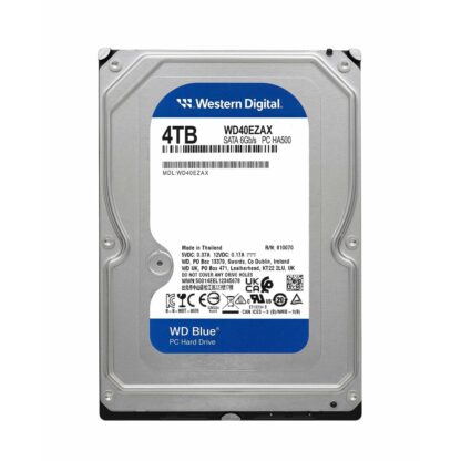 Western Digital 4TB HDD Σκληρός Δίσκος 3.5" SATA III 5400rpm με 256MB Cache για Desktop Κωδικός: WD40EZAX