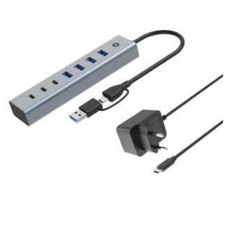 StarTech USB 3.2 Hub 4 Θυρών με σύνδεση USB-A Γκρι Κωδικός: 5G4AB-USB-A-HUB