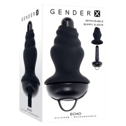 Πώμα Πρωκτού με Δόνηση Evolved Gender X Μαύρο