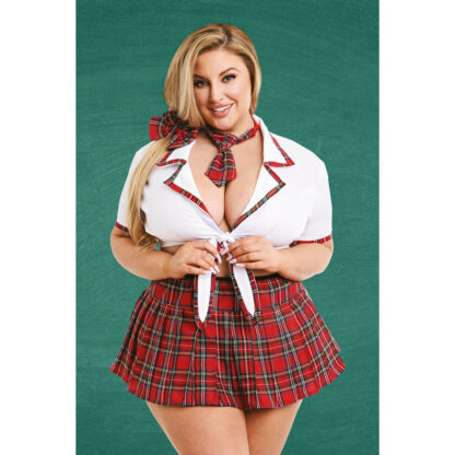 Ερωτική Στολή Teacher’s Pet School Girl Κόκκινο Queen size