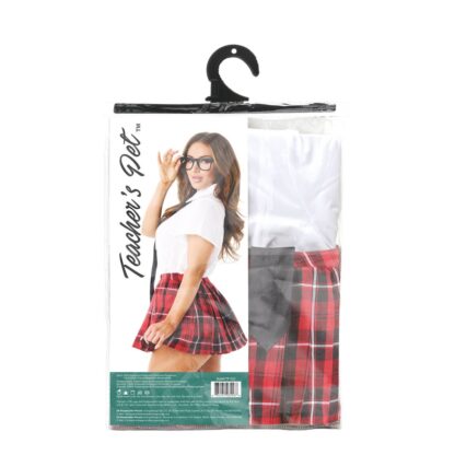 Ερωτική Στολή Teacher’s Pet School Girl Κόκκινο Ένα μέγεθος
