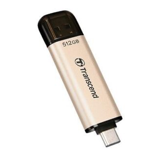 Transcend JetFlash 930C 512GB USB 3.1 Stick με σύνδεση USB-A & USB-C Χρυσό
