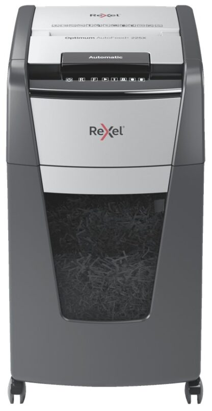 Rexel Optimum AutoFeed+ 225X paper shredder Cross shredding 55 dB 23 cm Black  Grey