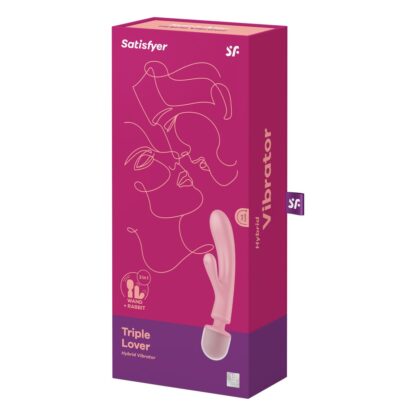 Συσκευή Δόνησης Dual Stimulation Vibe Satisfyer Triple Lover Ροζ