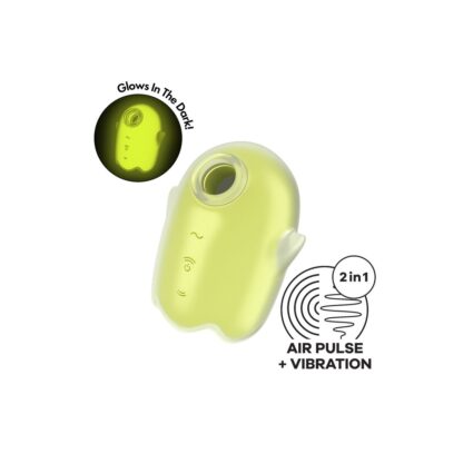 Clit Sucker Satisfyer Glowing Ghost Κίτρινο