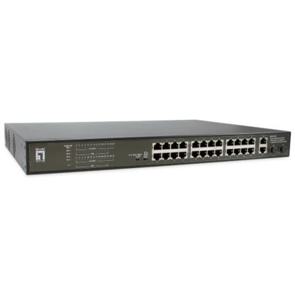 Level One FGP-2831 Unmanaged L2 PoE+ Switch με 24 Θύρες Gigabit (1Gbps) Ethernet και 2 SFP Θύρες