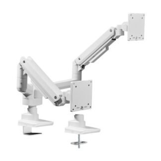 EQUIP - STAFFA DOPPIO MONITOR 17"-35" ROBUSTO PAN & TILT DA SCRIVANIA, NERO