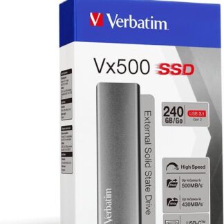 Verbatim Store n Go Vx500  240GB SSD USB 3.1                47442