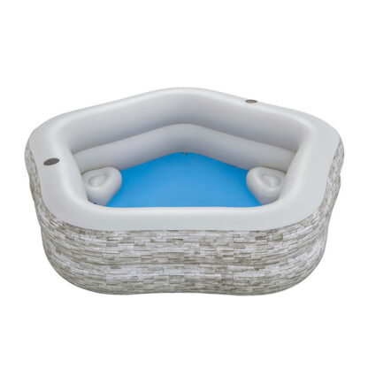 Φουσκωτή Πισίνα Bestway Γκρι 213 x 206 x 53 cm