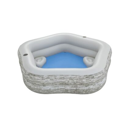 Φουσκωτή Πισίνα Bestway Γκρι 213 x 206 x 53 cm