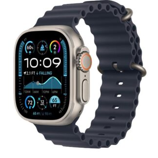 Apple Watch Ultra 2 2024 Titanium 49mm Αδιάβροχο με eSIM και Παλμογράφο (Natural με Tan Alpine Loop - Large)