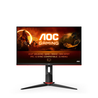 AOC Q24G2A/BK IPS Gaming Monitor 23.8" QHD 2560x1440 165Hz με Χρόνο Απόκρισης 1ms GTG