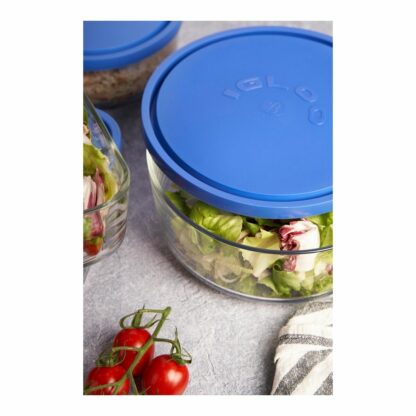 Κυτίο Γεύματος Borgonovo Igloo Μπλε 2,2 L (x6) (Ø 22cm)