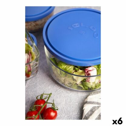 Κυτίο Γεύματος Borgonovo Igloo Μπλε 2,2 L (x6) (Ø 22cm)