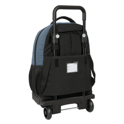 Σχολική Τσάντα με Ρόδες BlackFit8 California Μπλε Μαύρο 33 x 45 x 22 cm