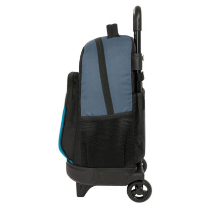 Σχολική Τσάντα με Ρόδες BlackFit8 California Μπλε Μαύρο 33 x 45 x 22 cm