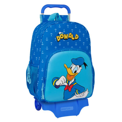 Σχολική Τσάντα με Ρόδες Donald Μπλε 33 x 42 x 14 cm