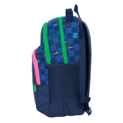 Σχολική Τσάντα Benetton Damero Ναυτικό Μπλε 32 x 42 x 15 cm