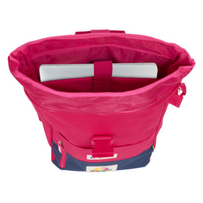 Σακίδιο Πλάτης Casual Benetton Cherry Κερασένια Ναυτικό Μπλε
