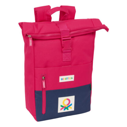 Σακίδιο Πλάτης Casual Benetton Cherry Κερασένια Ναυτικό Μπλε