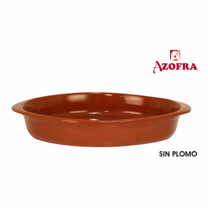 Ταψί Azofra Ψημένος πηλός Οβάλ 44 x 26 x 7 cm (4 Μονάδες)