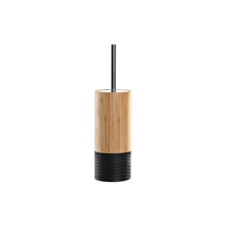 Βούρτσα Τουαλέτας DKD Home Decor Μαύρο Χρυσό Ρητίνη 10 x 6 x 40 cm