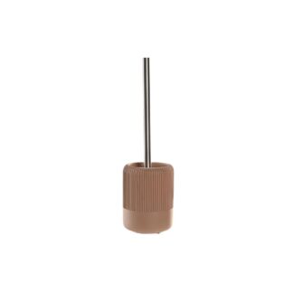 Βούρτσα Τουαλέτας DKD Home Decor Τσιμέντο Ανοξείδωτο ατσάλι Πράσινο 10 x 10 x 36 cm